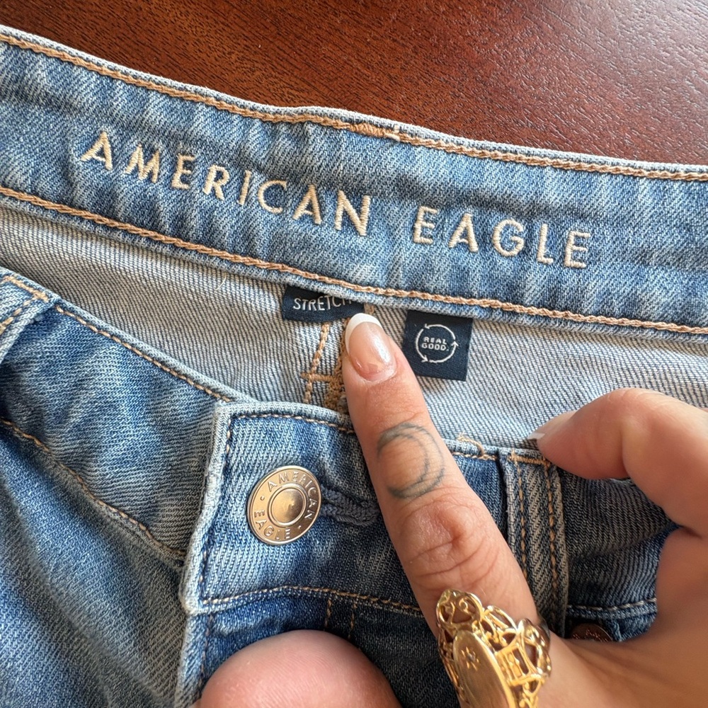 ae super high-rise baggy wide leg jeans (stretchy) - Picture 7 of 9
